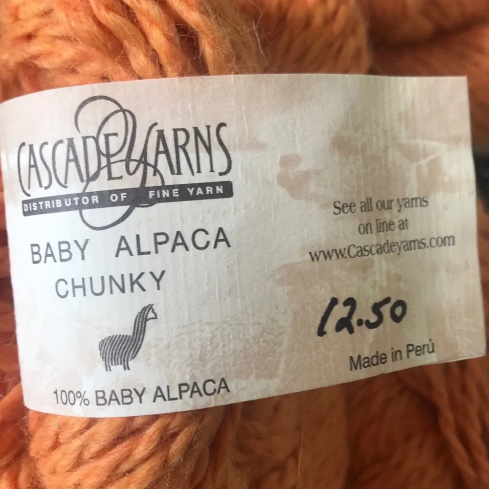 Orange Yarn Three Skeins for Kitting Arts & Crafts - Picture 7 of 8